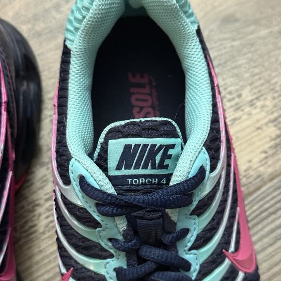 Nike Air Max Torch 4 Women’s Size 9 Midnight Navy Pink Blast Teal Running Shoes - Picture 5 of 10